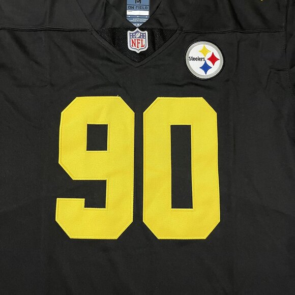 Pittsburgh Steelers NFL No. 90 WATT Black Jersey - Picture 5 of 6